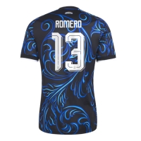 Camiseta Argentina Cristian Romero #13 Segunda Equipación Replica Mundial 2026 mangas cortas
